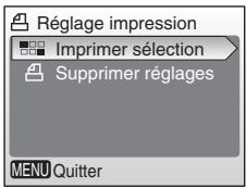 NIKON CoolpixLG - Appuyez sur les commandes  ou  pour selectionner [Imprimer selection], puis appuyez sur - 1