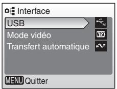 NIKON CoolpixLG - Appuyez sur les commandes  ou  pour selectionner [USB], puis appuyez sur  . - 1
