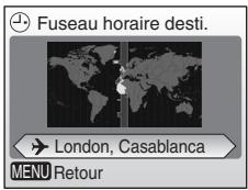 NIKON CoolpixLG - Réglage du fuseau hora de destination - 4