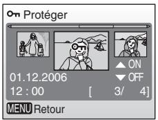 NIKON CoolpixLG - Appuyez sur les commandes  ou  pour selectionner [ON] ou [OFF] (ou le nombre de copies lors de la validation des réglages impression). - 1