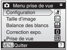 NIKON CoolpixLG - Appuyez sur les commandes  ou  du sélecteur multidirectionnel pour selectionner [Configuration], puis appuyez sur 路 - 1
