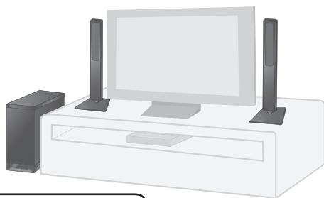 PANASONIC SC-HB20 - Positionnez les enceintes verticalément - 1
