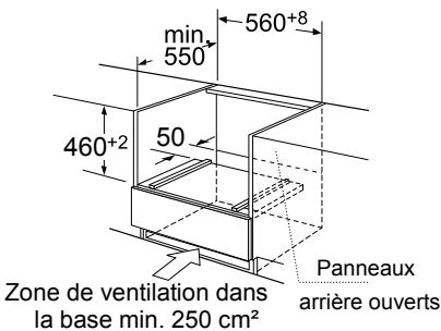 ROSIERES RFV470X - Dimensions d'encastrement - 2