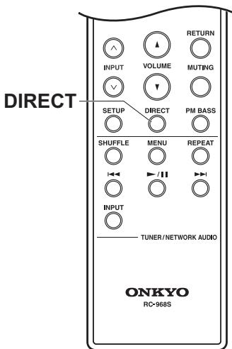 ONKYO A-9110-B - Utilisation de la fonction Direct - 2