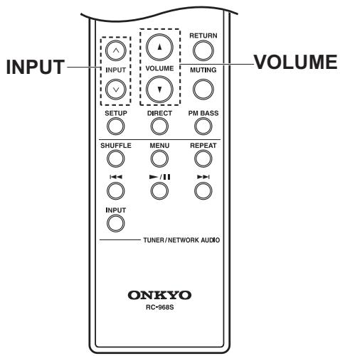 ONKYO A-9110-B - Changement de l'entrée et réglage du volume - 3