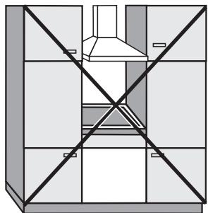 MIELE KM 5755 - Distances de sécurité latérales - 1