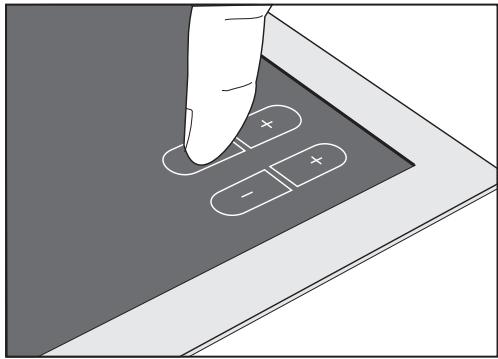 MIELE KM 5755 - Fonctionnement des touches sensitives - 1