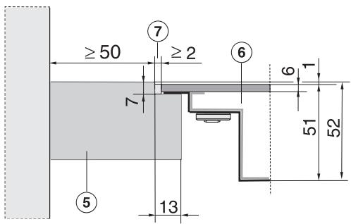 MIELE KM 5755 - Plan de travail en pierre naturelle - 1