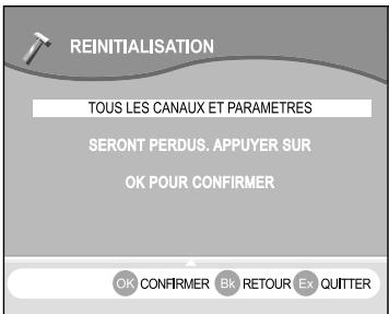 SAGEM PACK PVR 160+ITD 62 - 5-4 REINITIALISATION - 1