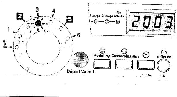 VEDETTE VLA940 - Selection d'un programme de lavage - 1
