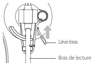 TEAC TN-400BT - Soulevez le lève-bras. - 1