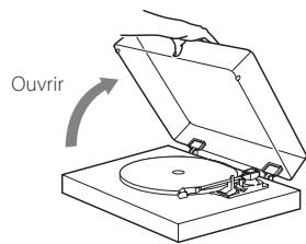 TEAC TN-400BT - Ouverture et fermeture du couvercle anti-poussière - 1
