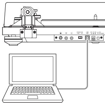 TEAC TN-400BT - Utilisez le cable USB pour relier l'ordinaireur a cette unité. - 1