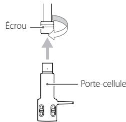 TEAC TN-400BT - Installez le porte-cellule. - 1