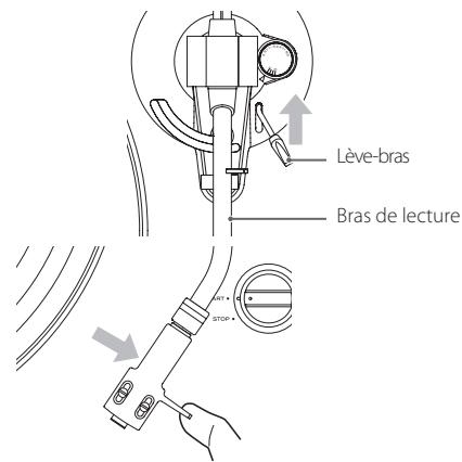 TEAC TN-400BT - Soulevez le lève-bras pour écarter la pointe du disque et ramenez le bras de lecture à sa position d'origine. - 1
