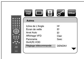DENON DVD1800DBSPE2PREM - Changer le code de signal de l'appareil - 1