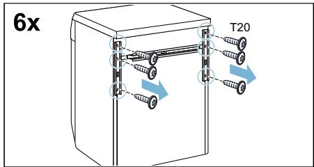 BOSCH WDU28560FF - Retrait des entreprises d'appui verticales - 1