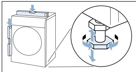 BOSCH WDU28560FF - Nivellement - 2