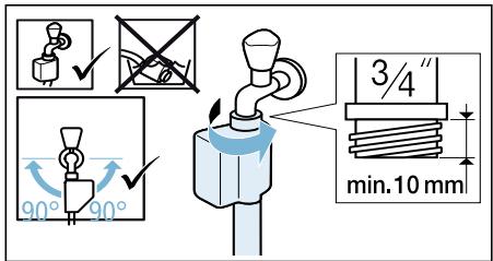 BOSCH WDU28560FF - Raccordement - 3