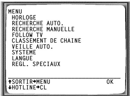 PHILIPS VR220 - Définir la langue pour le menu de l'écran - 1