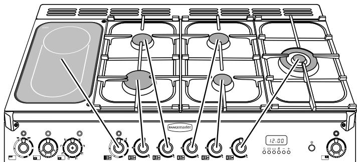 FALCON CDL110DFTP/CEU TAUPE - Brûleurs de table de cuisson - 1
