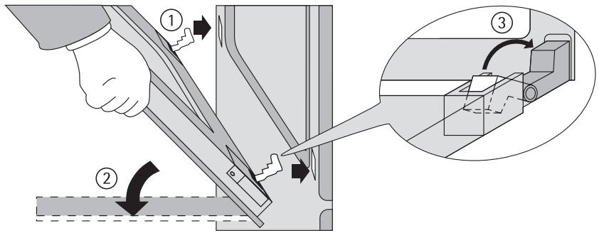 AEG B 81401 4A - Accrocher la portedou four - 1