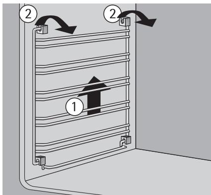 AEG B 81401 4A - Enlever et placer les grilles d'insertion - 1