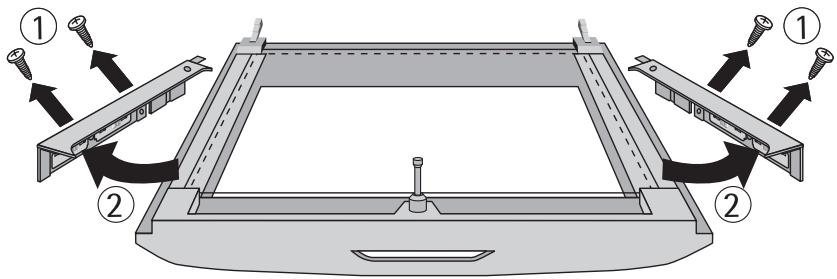 AEG B 81401 4A - Démonter la vitre supérieure de la porte - 1