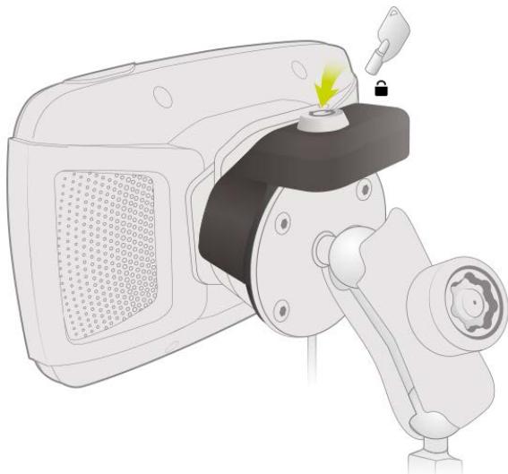 TOMTOM GPSRIDER50 - Fixez le capuchon du Pin-Lock RAM sur le Pin-Lock RAM. - 4