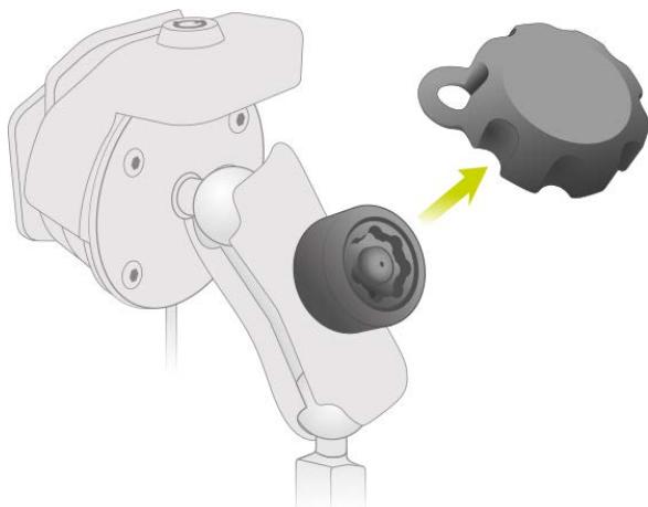 TOMTOM GPSRIDER50 - Fixez le capuchon du Pin-Lock RAM sur le Pin-Lock RAM. - 3