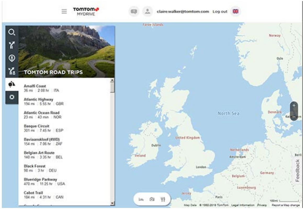 TOMTOM GPSRIDER50 - Envoyer un parcours à votre TomTom Rider à partir de la collection Road Trips - 1