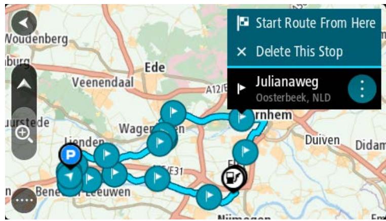 TOMTOM GPSRIDER50 - Se rendre à un arrêt d'un parcours enregistré - 2