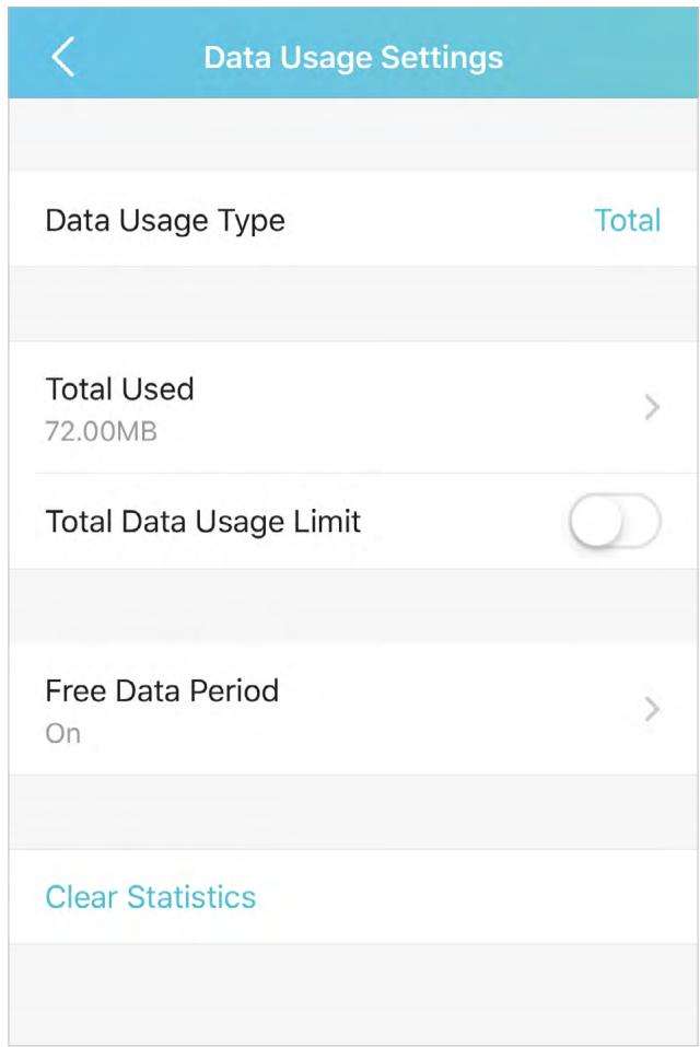 TP-LINK M7010 - Revise Data Usage - 1