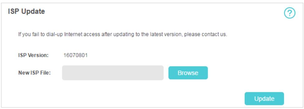 TP-LINK M7010 - Update ISP Parameters - 1