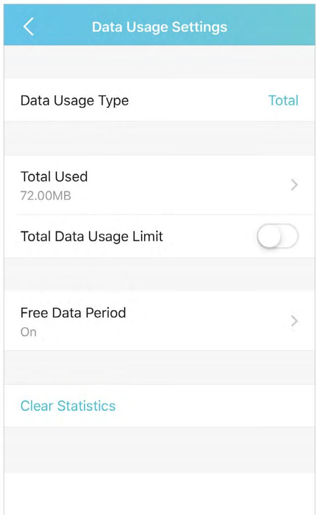 TP-LINK M7010 - Check Data Usage on the tpMiFi App - 2