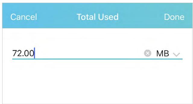 TP-LINK M7010 - Revise Data Usage - 2