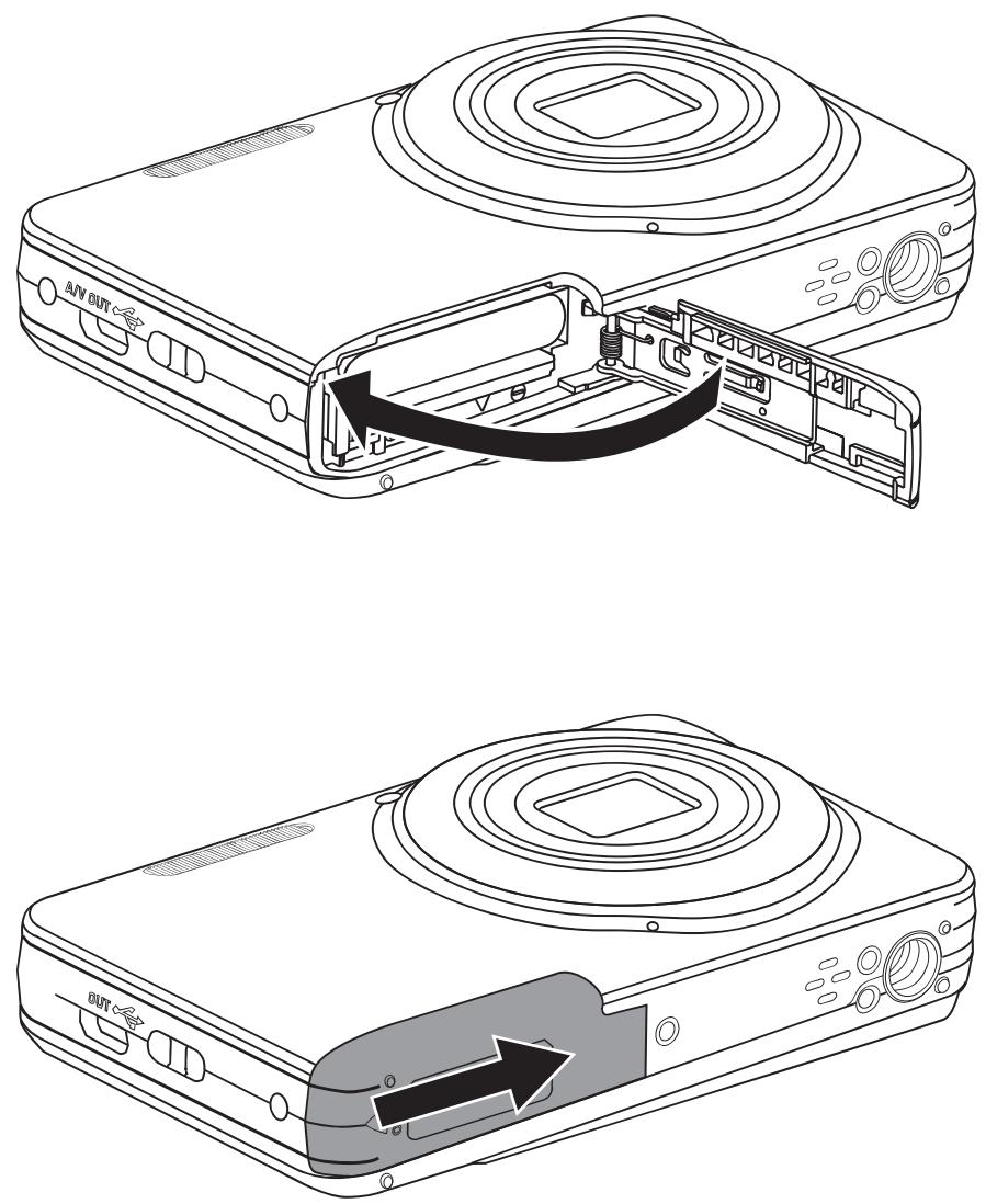 KODAK FZ51 BLACK - Installez la batterie et la carte mémoire - 8