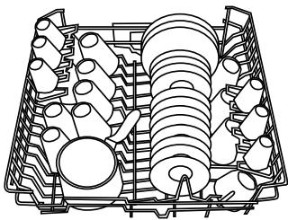 SCHOLTES LVX 12-46 BD-ANTH - Exemples de chargement du panier supérieur - 1