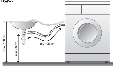 DAEWOO DWC-LDC1422sSC - Installation pour la vidange - 1