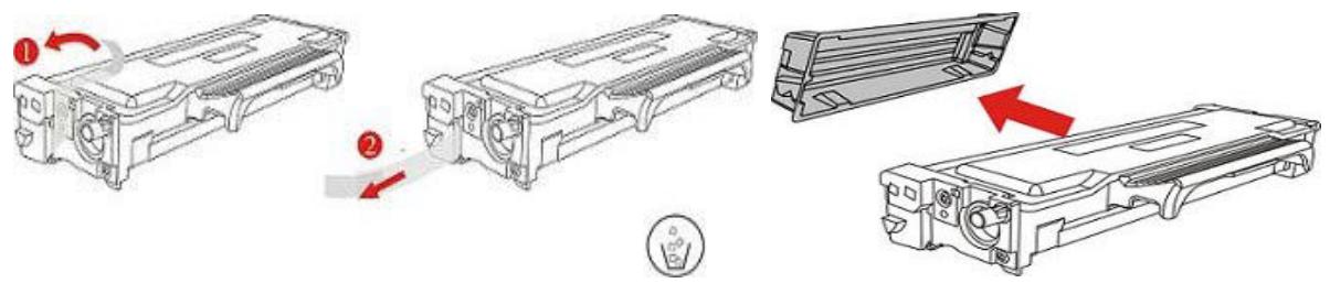 PANTUM M6800FDW - Les étapes de changement de cartouche comme suit: - 5