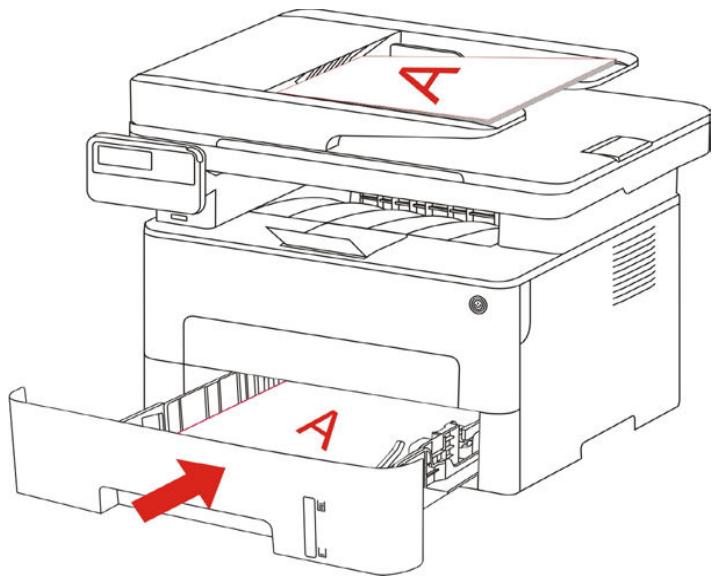 PANTUM M6800FDW - Les étapes d'utilisation de manuscrit de photocopie de double face - 1