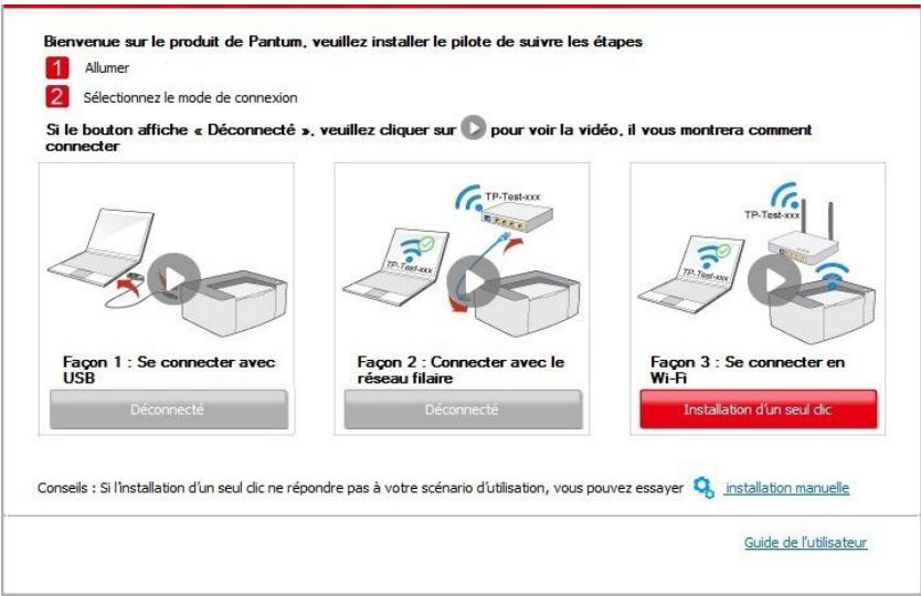 PANTUM M6800FDW - Connecter l'ordinateur à l'imprimante par Wi-Fi direct et installer le pilote - 2