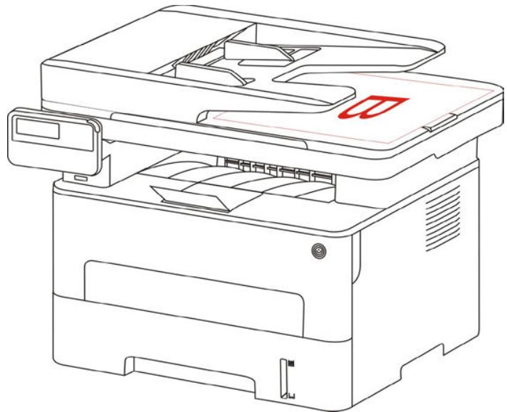 PANTUM M6800FDW - Les étapes d'utilisation de manuscrit de photocopie de double face - 2