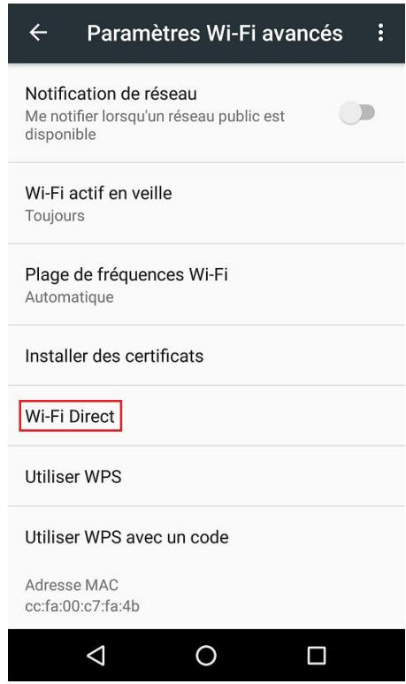 PANTUM M6800FDW - 5.2.2.1.Méthode de connexion de terminal de client sans fil compatible avec la fonction Wi-Fi Direct (invite directe de connexion) - 2