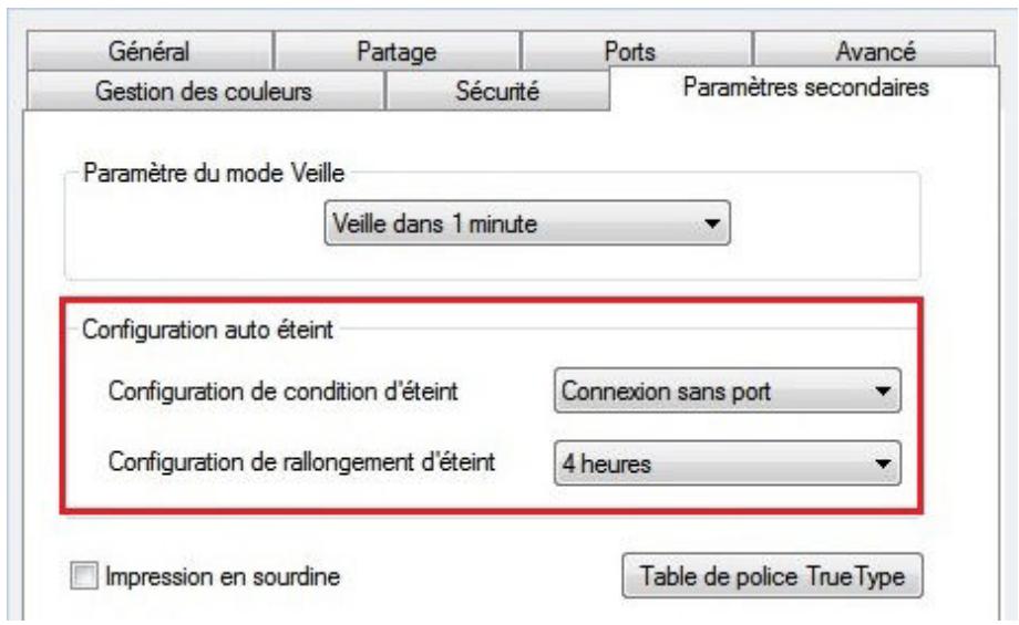 PANTUM M6800FDW - 7.8.Configuration auto éteint - 1