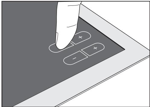 MIELE KM 537 - Fonctionnement des touches sensitives - 1