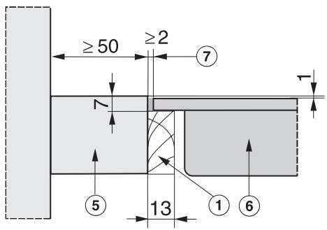 MIELE KM 537 - Bois massif/plan de travail carréle - 1