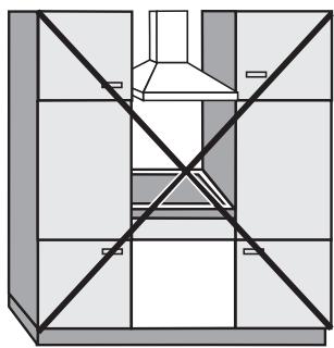MIELE KM 537 - Distances de sécurité latérales - 1