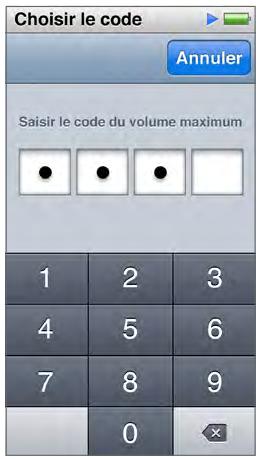 APPLE iPOD NANO 16GB PINK - Réglage de la limite de volume maximum - 1