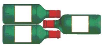 DARRY CPW204B1 - Methods om flessen kruiselings neer te leggen: - 1